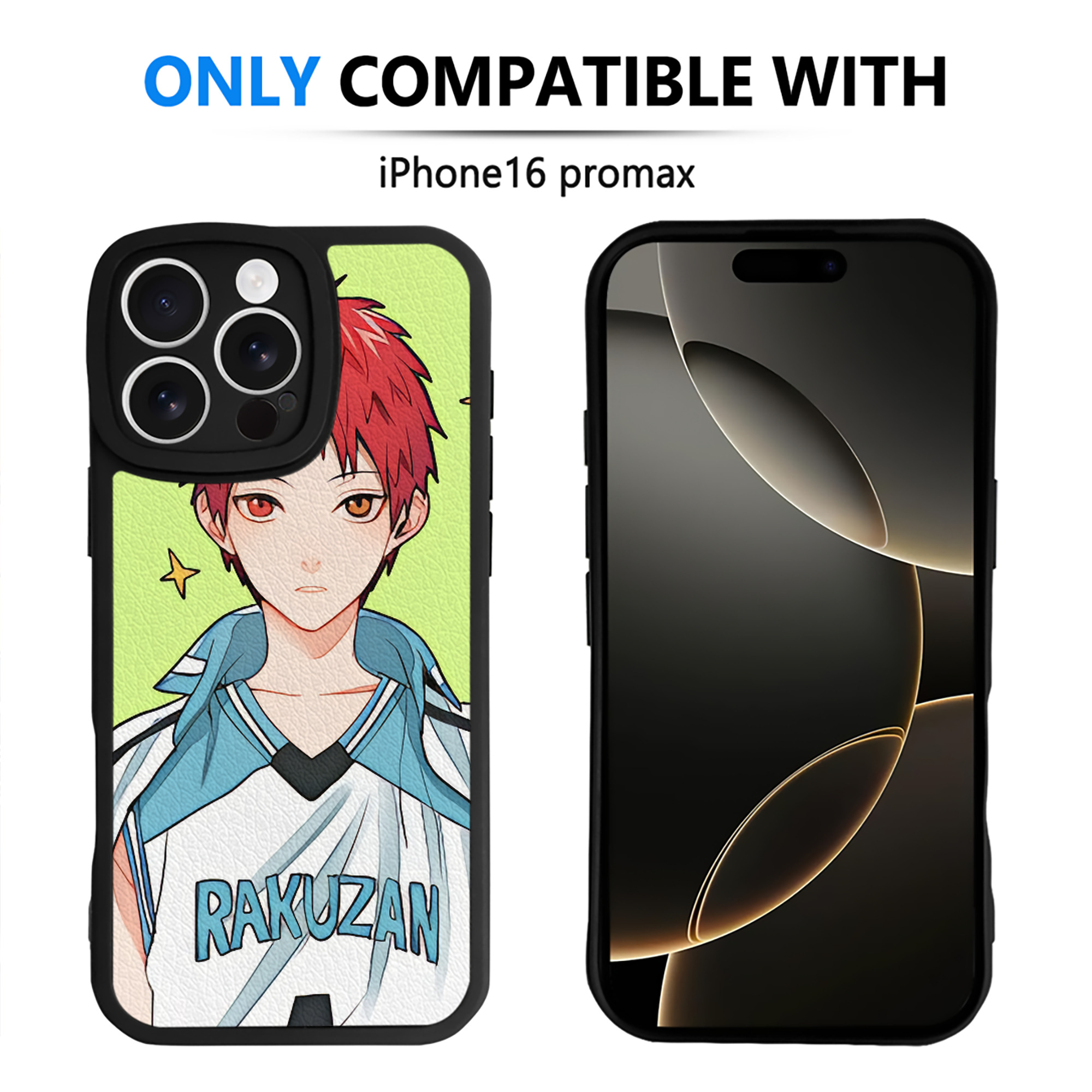 （画像用） ハイキュー!! Haikyu!! 【iPhone 16シリーズ対応】シリコンスマホケース（レザー調） 材質：シリコン